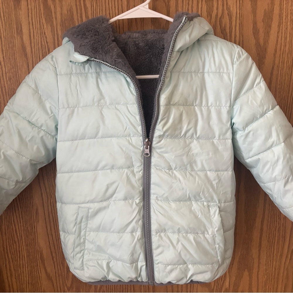 Kids Light Blue Puffer Jacket